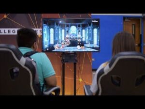 two people playing esports
