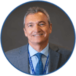 Innovative education leader at CoSN conference promoting digital transformation in schools.